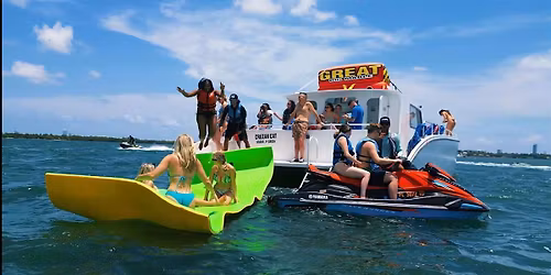 Party Boat with Jet Ski, Banana Boat , Booze Included and BYOB Boat Party