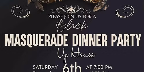 Black Masquerade Dinner Party