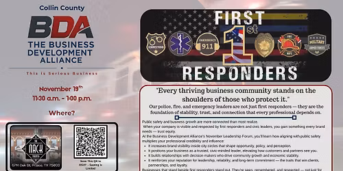 The BDA Networking Luncheon and Leadership Forum