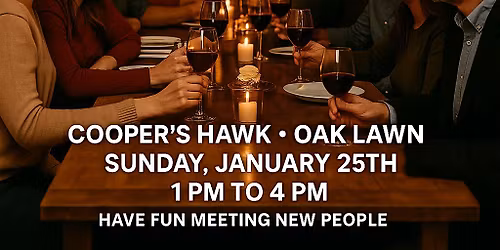 Singles Social Mixer Oak Lawn Cooper's Hawk