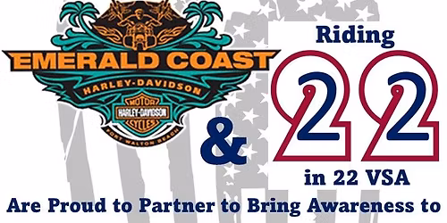 Riding 22 States in 22 Days Veteran Suicide Awareness Benefit Ride - State 6 - Emerald Coast H-D