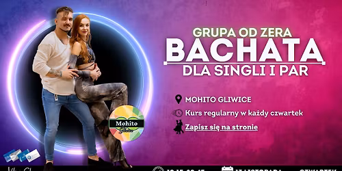 BACHATA OD ZERA Z VIKI & SEB\u0104 W SZKOLE TA\u0143CA MOHITO GLIWICE!