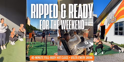 Ripped & Ready for the Weekend at Volta Cafe
