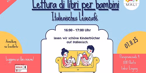 Italienisches Lesecaf\u00e9 f\u00fcr Kinder