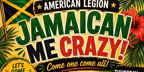 Bingo is back by popular demand! July 23, 6 to 6 PM Jamaican me happy food!