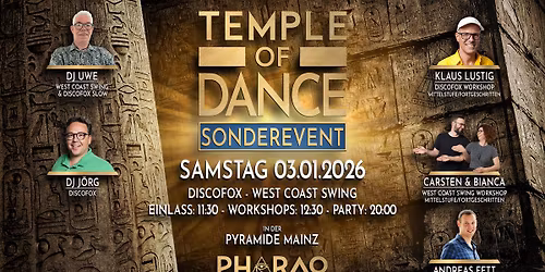 Temple of Dance - Sonderevent (03.01.2026)
