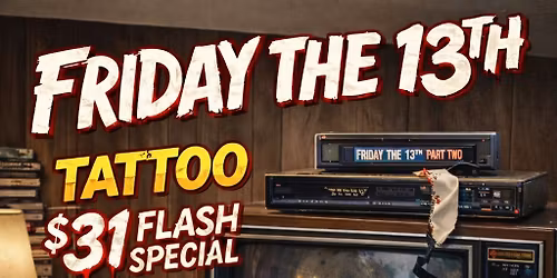 March 13th tattoo flash sale