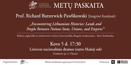 Lietuvos istorijos instituto Met\u0173 paskaita