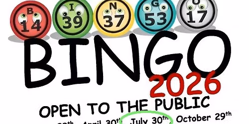 BINGO at the Clubhouse - Open to the Public