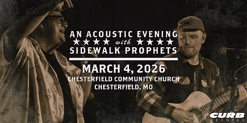 An Acoustic Evening With Sidewalk Prophets-Spring 2026-Chesterfield, MO
