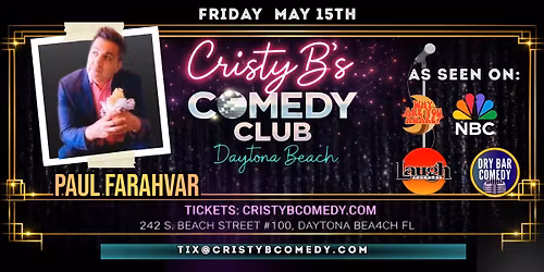 Comedian Paul Farahvar at Cristy B's