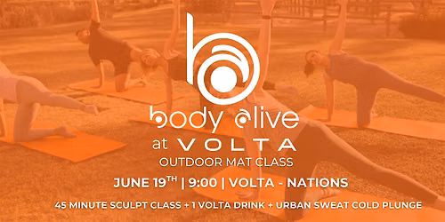 Outdoor Mat Class with Body Alive at Volta - Nations