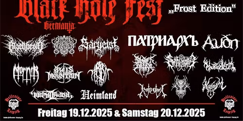 Black Hole Fest Germania Frost Edition
