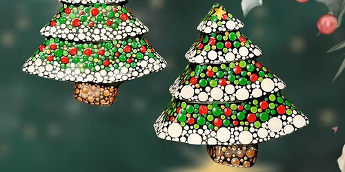 Whimsical Christmas Tree Set: Ornament & Magnet Painting Class