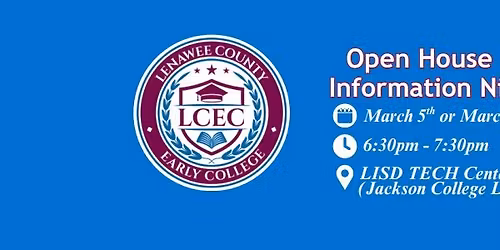 Lenawee County Early College Info Night