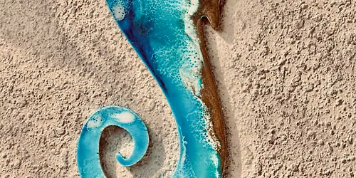 Resin Wave Seahorse
