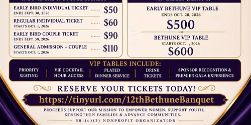 12th Annual Bethune Leadership Recognition Banquet