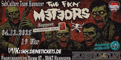 The Fkn Meteors (The Kings of Psychobilly) & Geronski Beat + Devil O