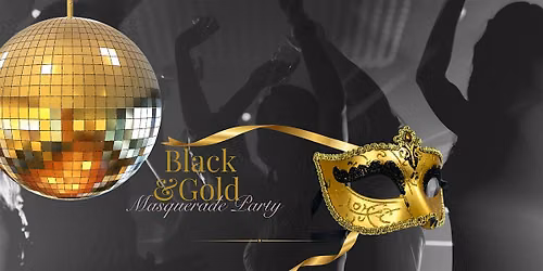 Black & Gold Masquerade Halloween Party