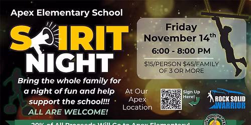 Turner Creek Elementary School Spirit Night at South Apex