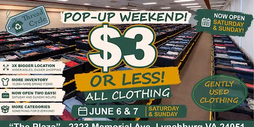 'Wear'house Clearout  | ThreadCycle Pop-up Weekend