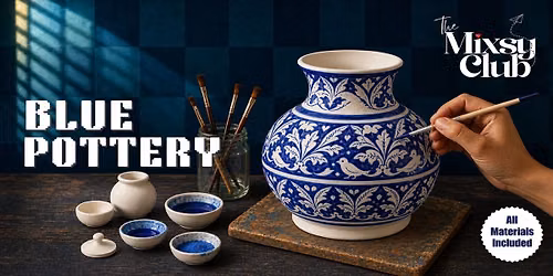 Blue Pottery Painting