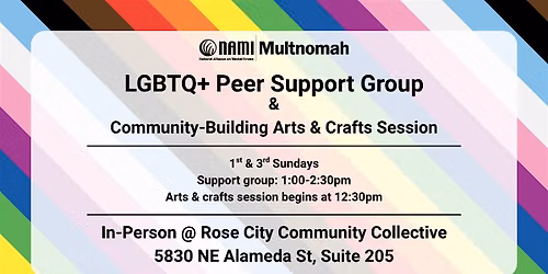 In-Person LGBTQ+ Peer Support Group