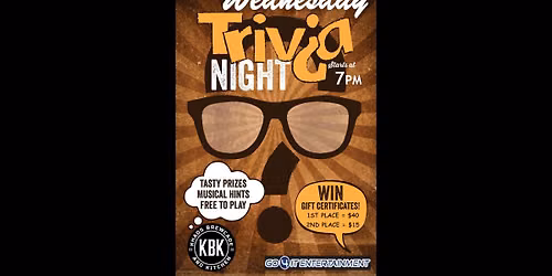 Trivia Wednesday at Khaos Brewcade ~ 7 PM
