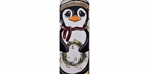 Vintage Penguin Porch Sign Paint Party!