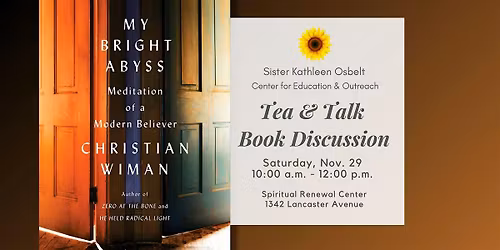 Join us for November's Tea & Talk Book Group!