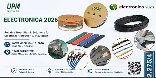Electronica 2026 Wire Harness Connection Terminaton and Cable Management Tradefair upmheatshrink