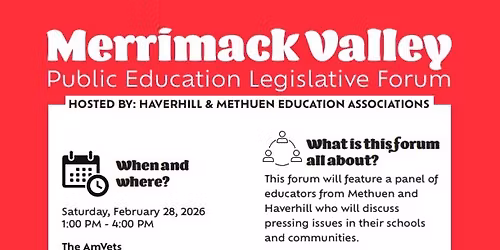 Merrimack Valley Public Education Legislative Forum
