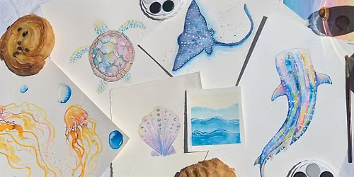 Watercolour: Whale Sharks & Manta Rays