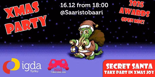 IGDA Turku December meetup: Xmas Party \/ Game Awards by Hive!