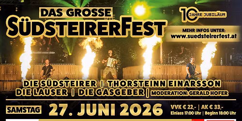 Das gro\u00dfe S\u00fcdsteirerfest 2026