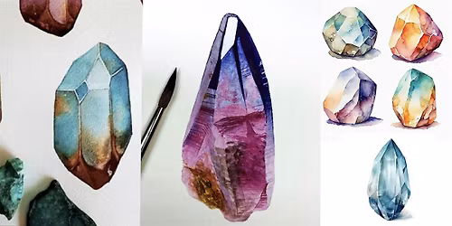 Crystal in Watercolour Workshop