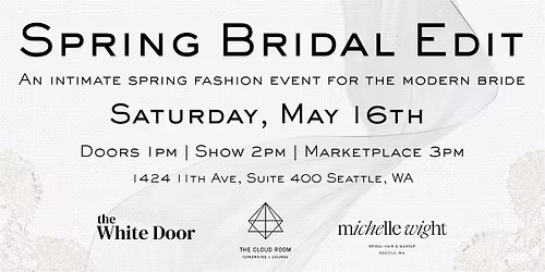 Spring Bridal Edit at The Cloud Room