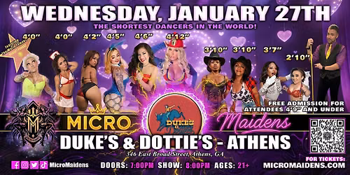 Athens, GA - Micro Maidens: The Show @Duke's & Dottie's