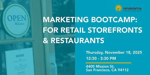 Marketing Bootcamp For Retail Storefronts & Restaurants