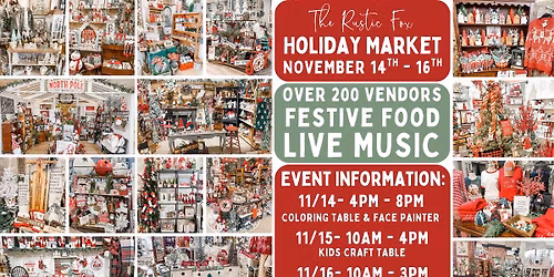 The Rustic Fox Holiday Market - North Aurora