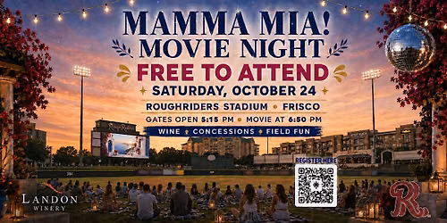 Mamma Mia Movie Night at Riders Field