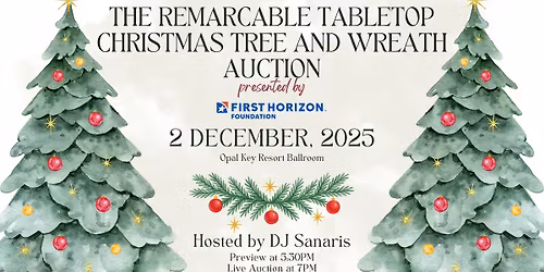 The reMARCable Tabletop Christmas Tree and Wreath Auction