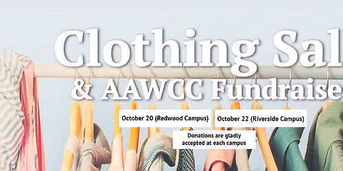 A Buck to Benefit Students: AAWCC Clothing Sale and Fundraiser
