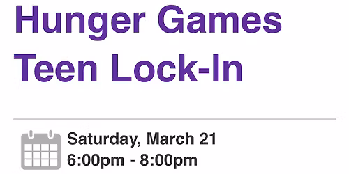 Hunger Games Teen Lock-In at Tallyn\u2019s Reach Library