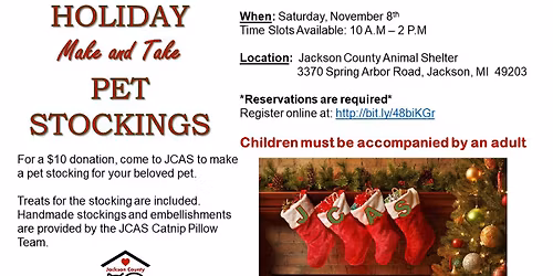 Holiday Make & Take Pet Stockings