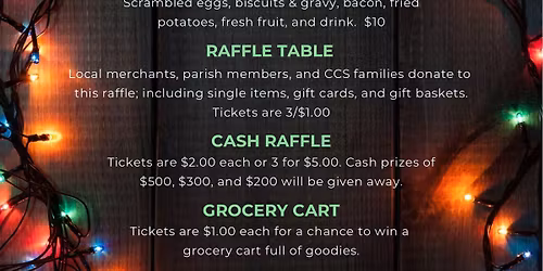 CCS Annual Christmas Bazaar & Breakfast!