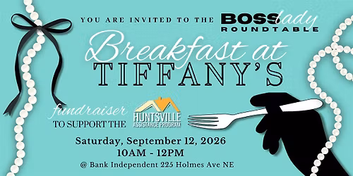 Breakfast at Tiffany\u2019s Fundraiser for Huntsville Assistance Program