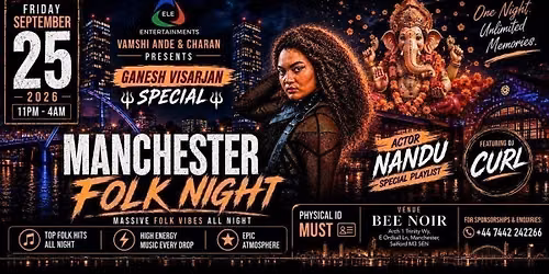 Manchester FOLK NIGHT by ELE.ENTERTAINMENTS