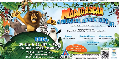 Madagascar \u2013 A Musical Adventure Jr. | El Shaddai Christian School's Annual Dramatix Production