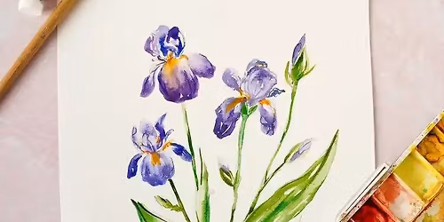 Gamble's Iris: A Botanical Watercolor Workshop